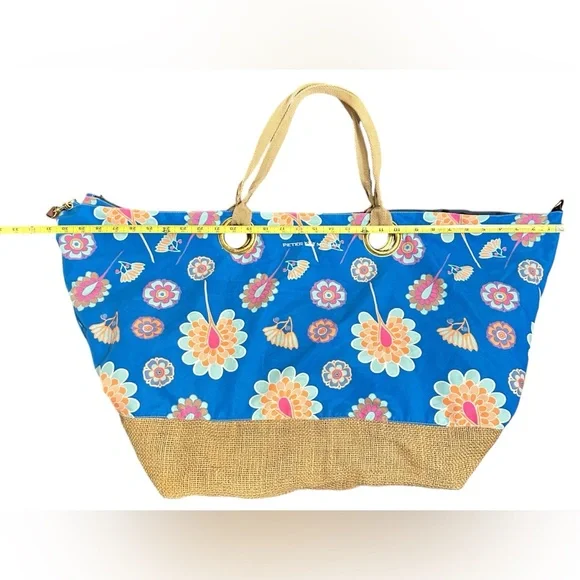 Peter Millar Large Floral Travel or Beach  Tote Bag - Picture 9 of 16